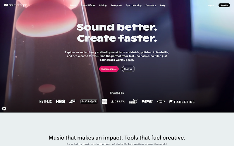 Thumbnail of Soundstripe project